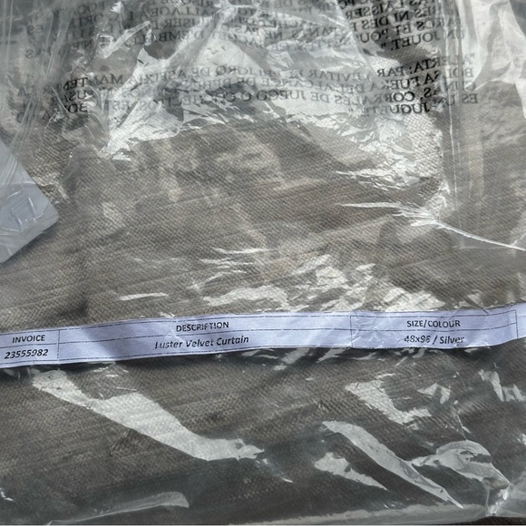 NWOT QUINCE Luster Velvet Curtain Cotton Back Light Filtering Silver 48x96” - Picture 9 of 14